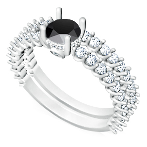 תכשיטי יהלומים שחורים לאישה