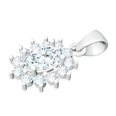 תליון יהלומים יוקרתי לאישה