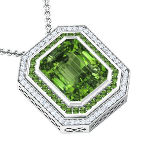 תליון אבן חן לאישה