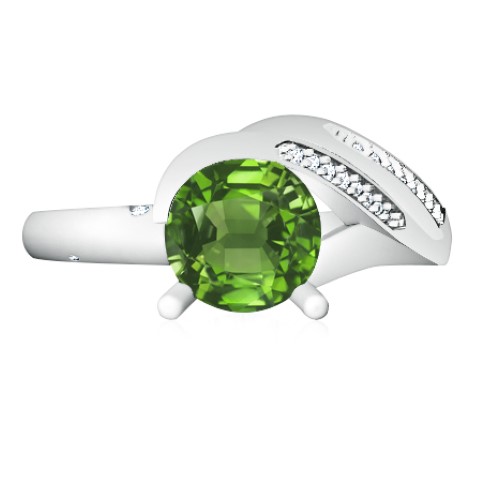 טבעת אבן חן פשוטה