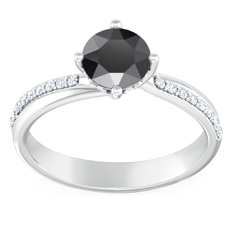 לטבעת יהלום שחור