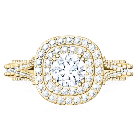 טבעת יהלומים דקה