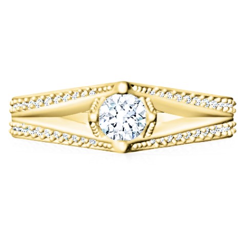 טבעות אירוסין 2 קראט לאישה