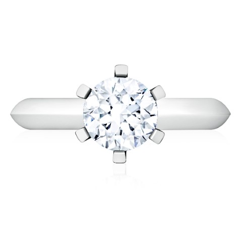 טבעת יהלום 1 קראט