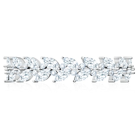 טבעת יהלומים זהב לבן