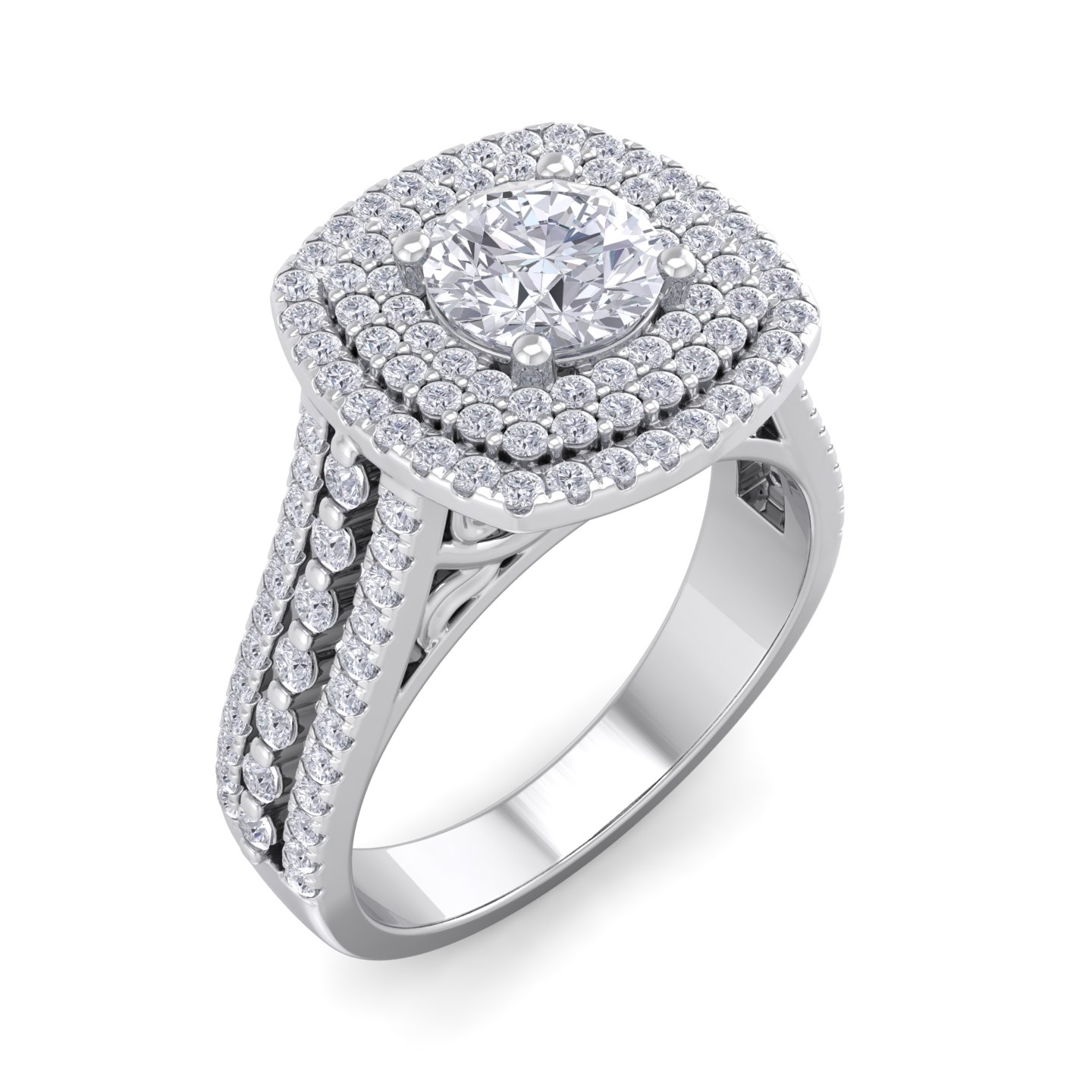 טבעות אירוסין זהב לבן