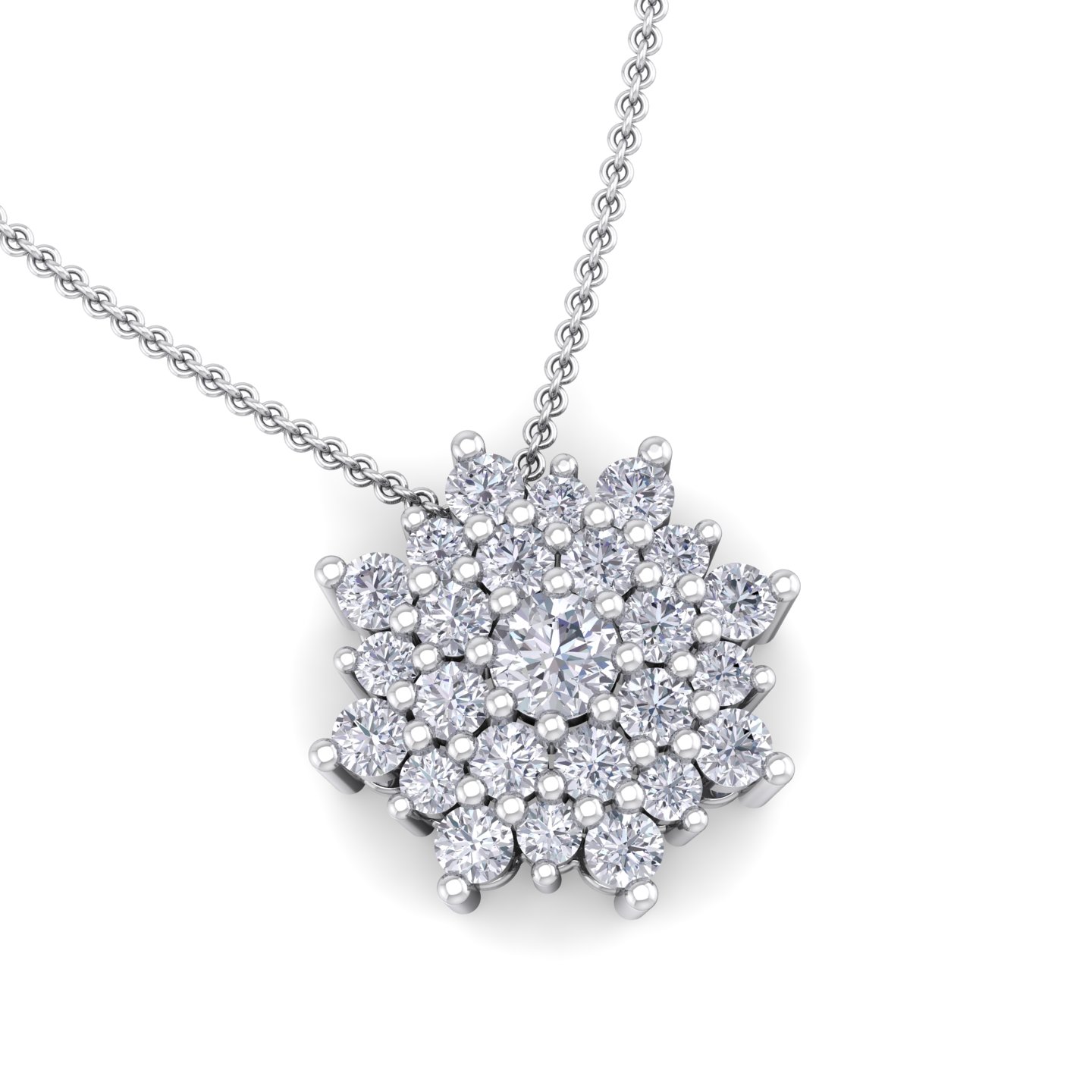 תליון יהלומים עדין מעוצב