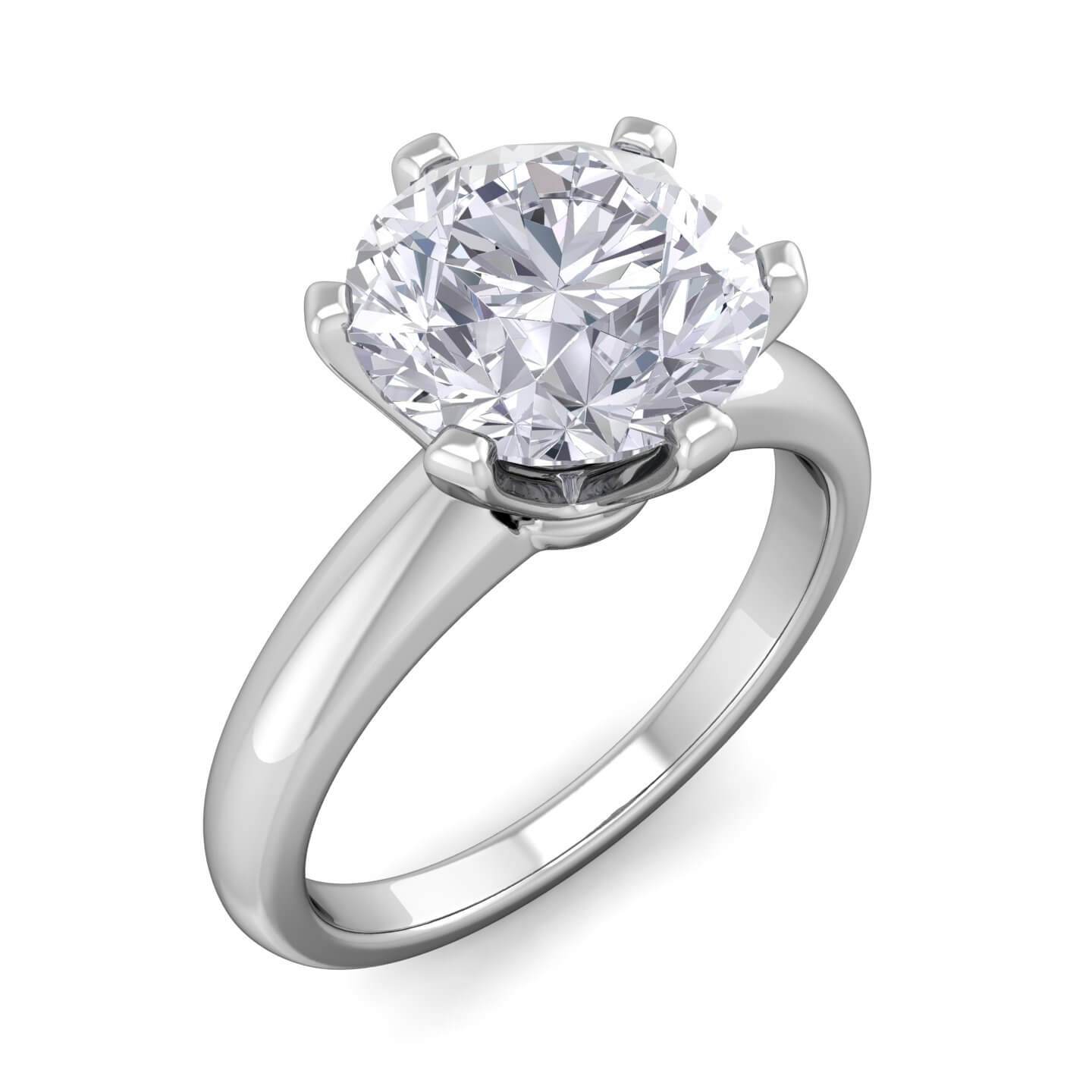 טבעת יהלומים נוצצת