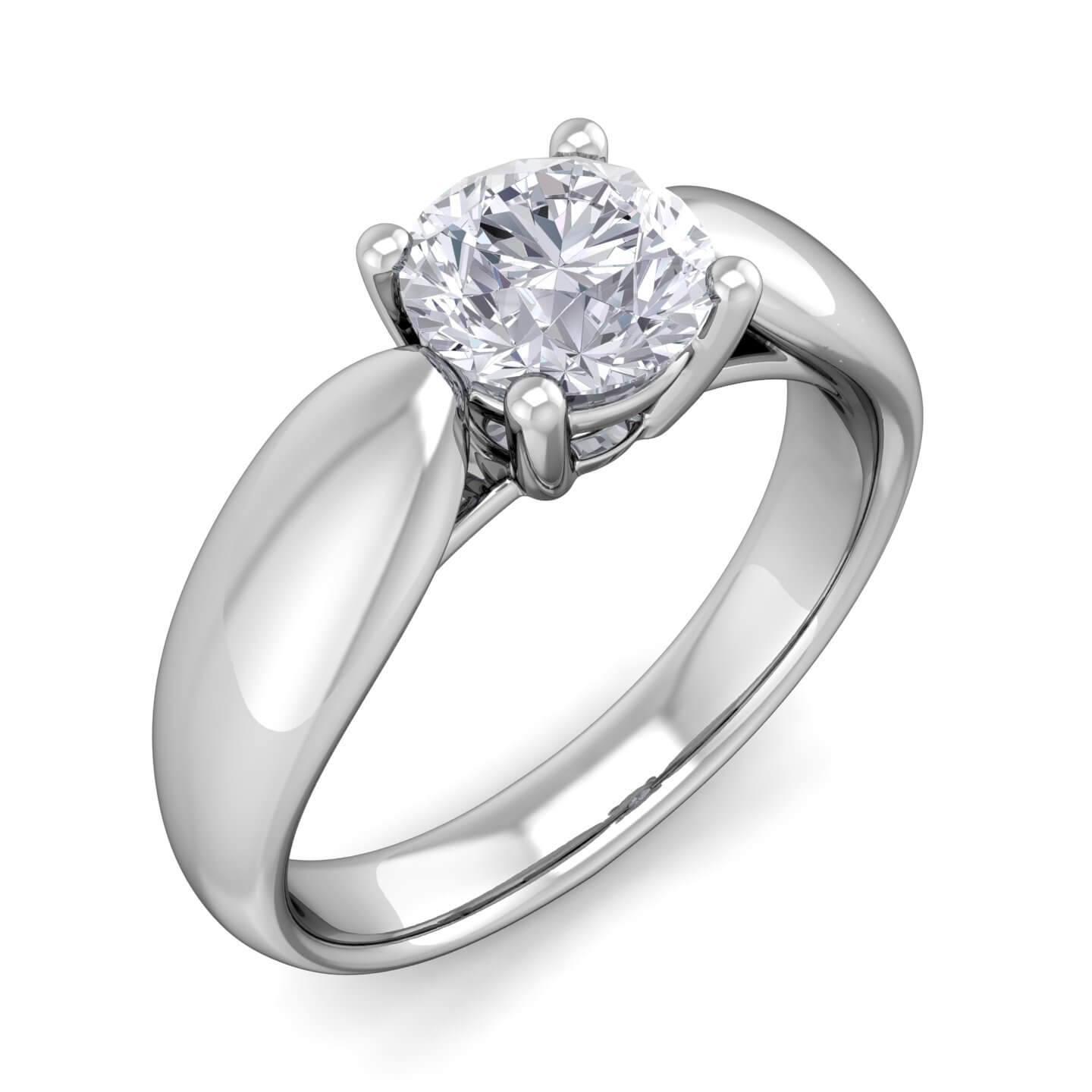 טבעת יהלומים משובצת