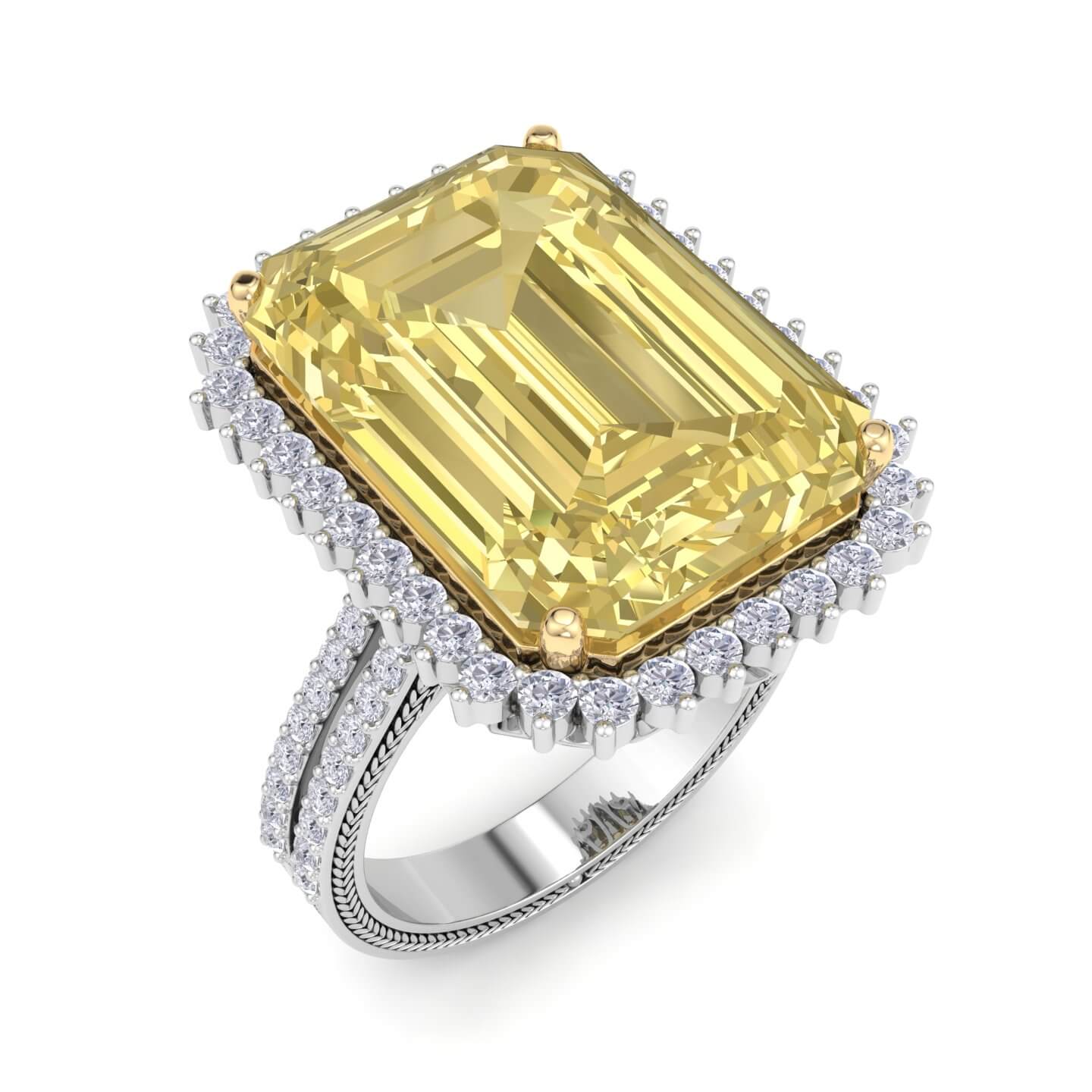 טבעת יהלומים מזהב