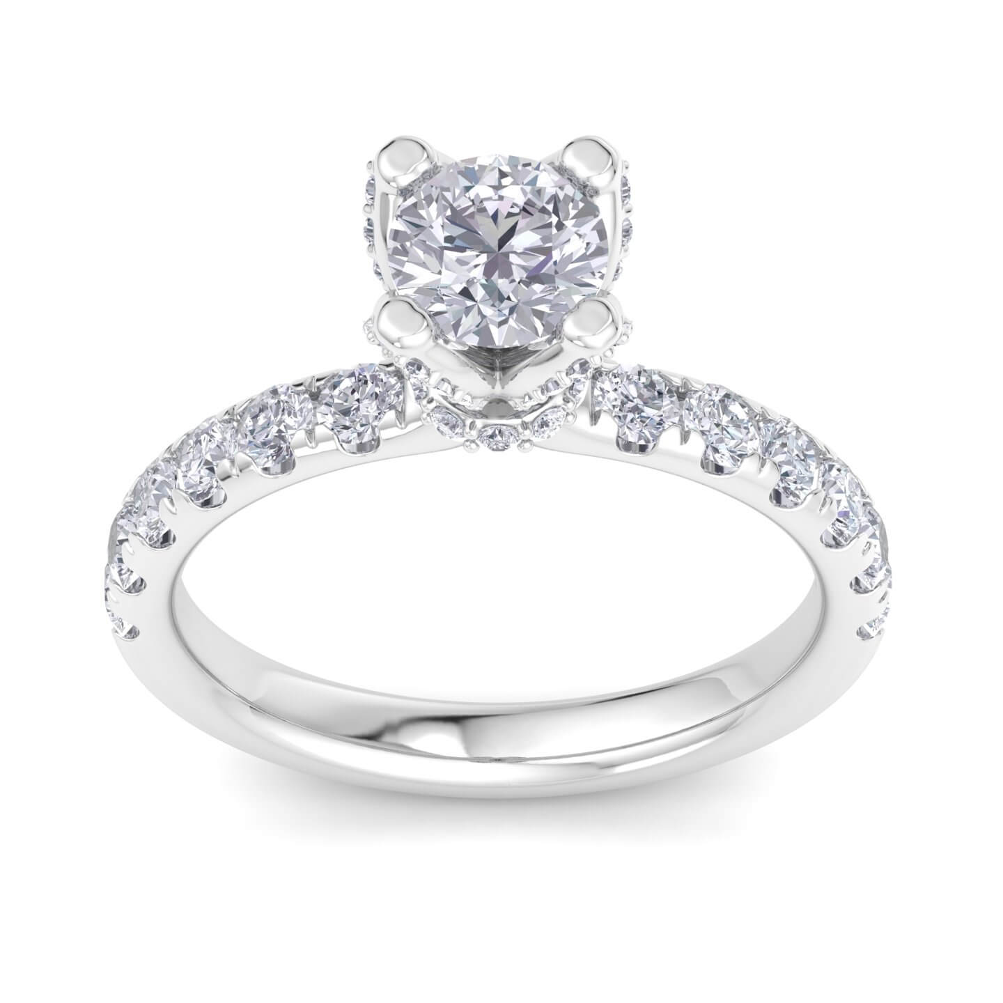 טבעת זהב עם אבן יהלום 