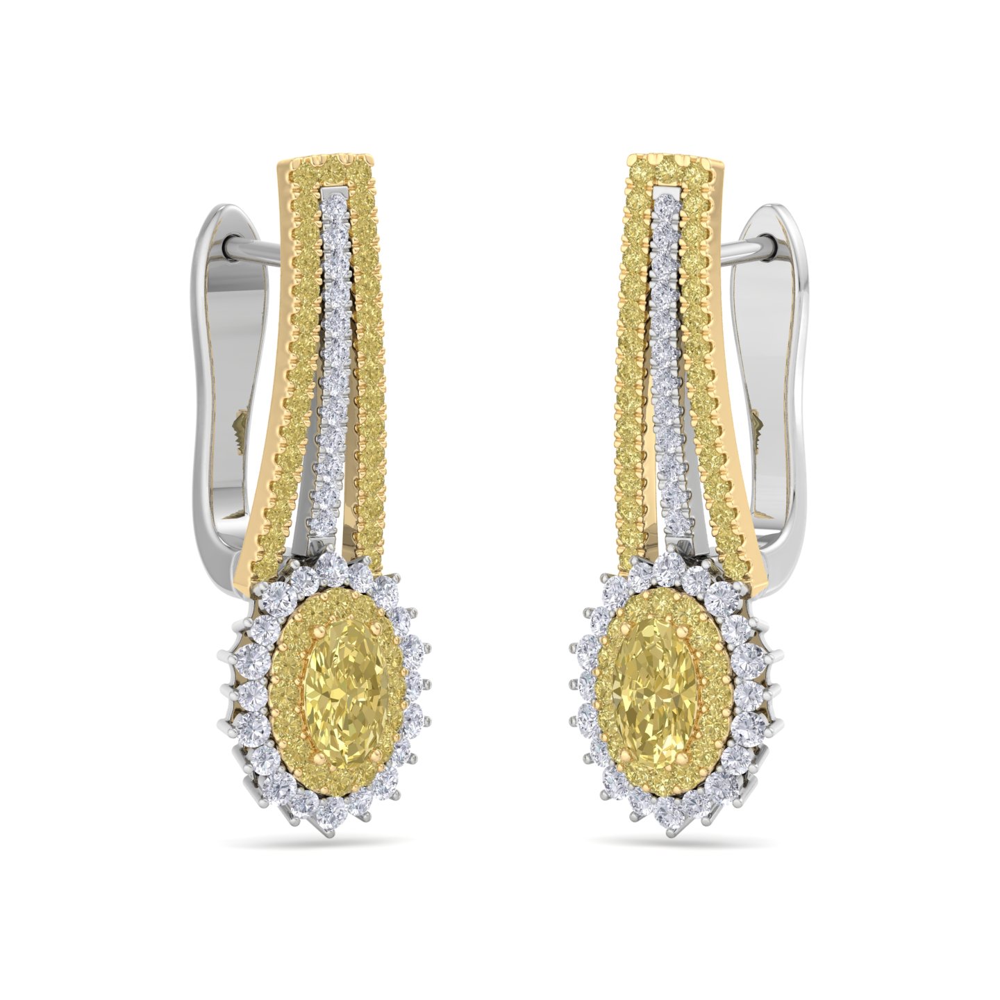 עגילי יהלומים לאישה