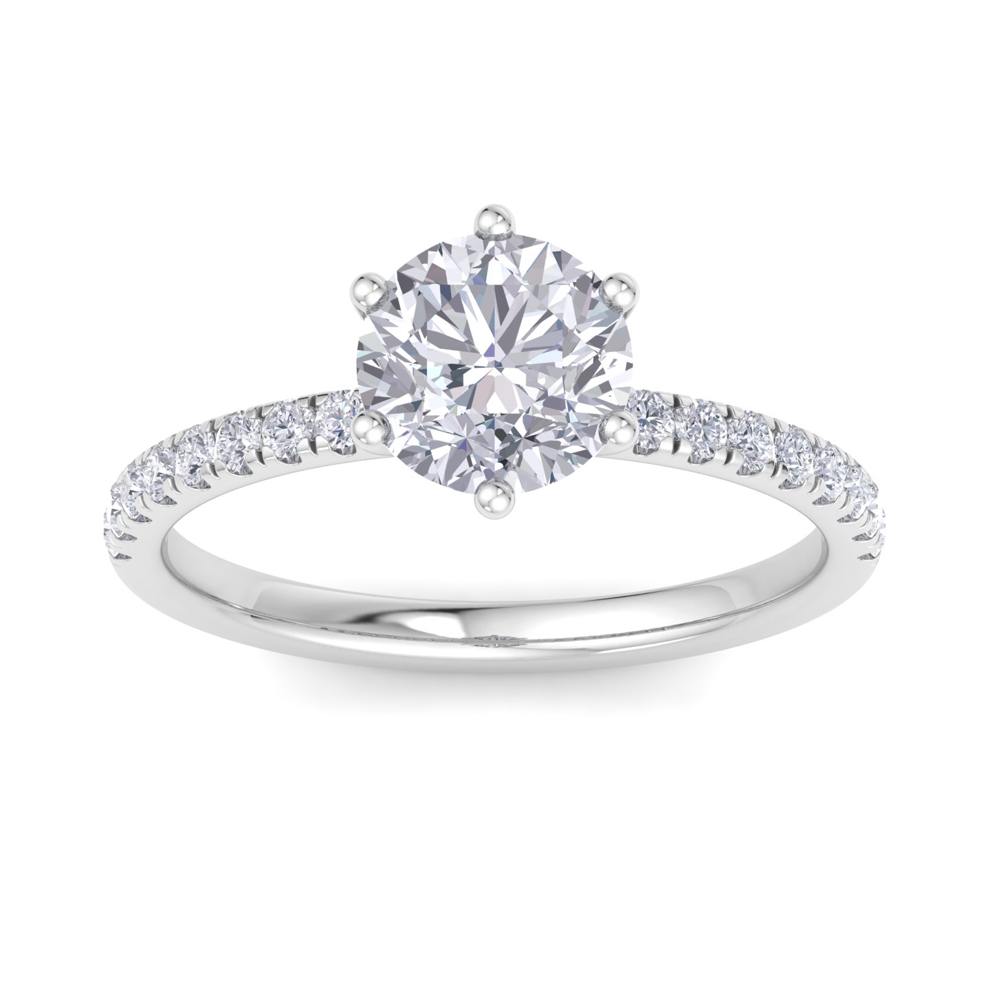 טבעת אירוסין יהלום מרכזי יוקרתי