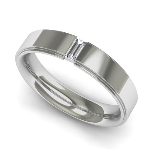 טבעת נישואין משובצת