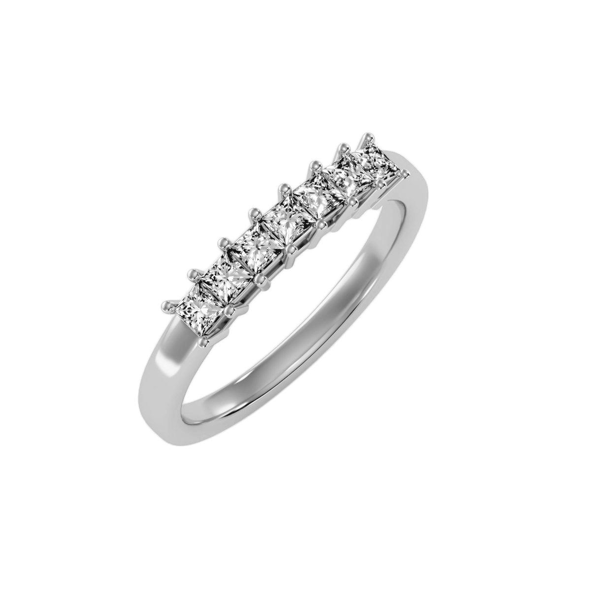 טבעת אינפיניטי חצי משובצת