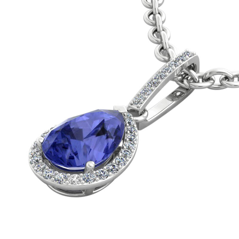 תליון אבני חן לאישה