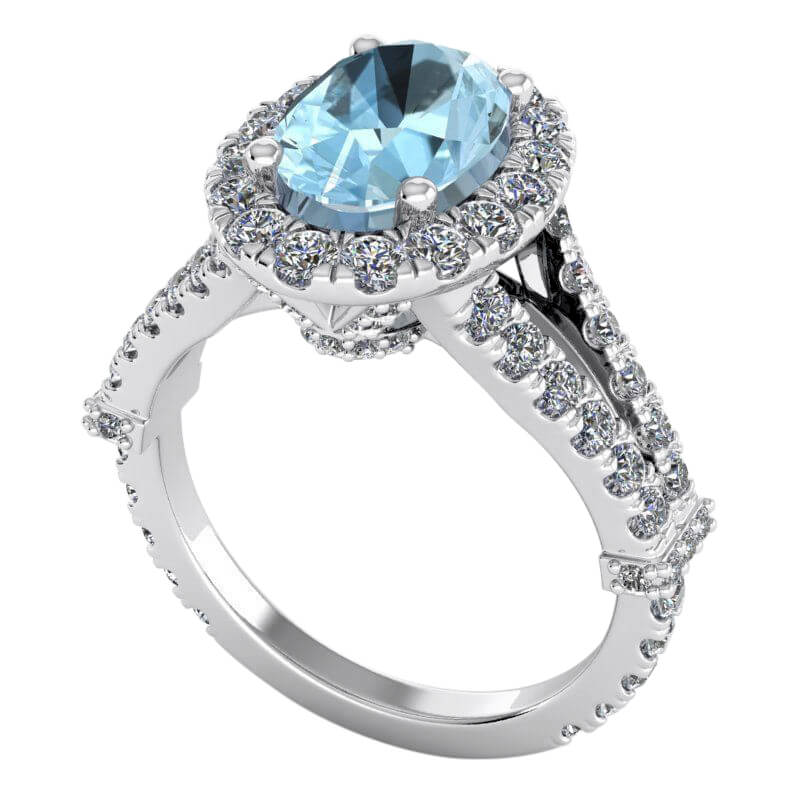 טבעת אבני חן לאישה