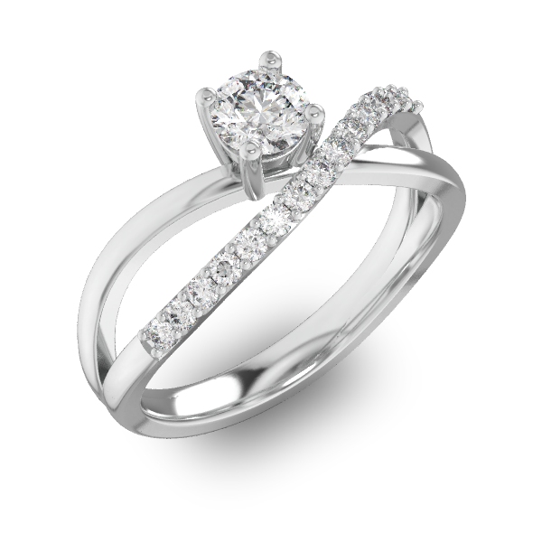 טבעות יהלומים טוויסט