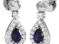 עגילי אבני חן ספיר