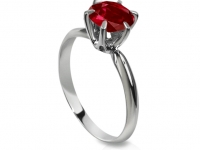 טבעת אירוסין רובי קארט 1