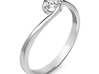 טבעת יהלום עדינה 