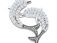 תליון זוג דולפינים