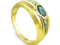 טבעת אבני חן, אמרלד ברקת ירוקה