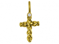 תליוני צלב תליון זהב ויהלומים  