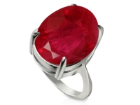 טבעת זהב אבן גדולה רובי