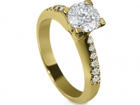 טבעת זהב זהוב לאירוסין