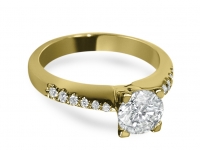 טבעת אירוסין בזהב צהוב