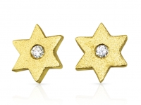 עגילים בצורת מגן דוד