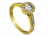 טבעת זהב זהוב לאירוסין