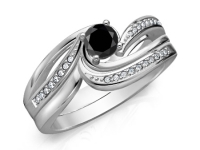 טבעות אירוסין מיוחדות יהלום שחור