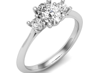 טבעת יהלומים עדינה