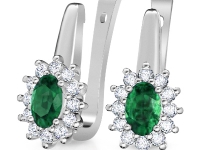 עגילים לכלה אמרלד ברקת