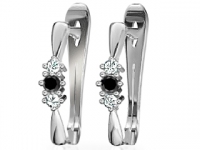 עגילים זהב לבן