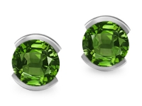 עגיל  צמוד אבן חן אמרלד ברקת