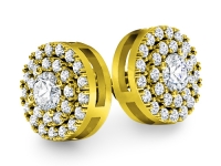 עגילים יהלומים גדולים