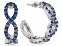 ספיר בעגילי זהב