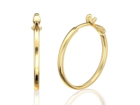 עגילי חישוק מזהב