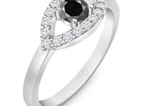 טבעת יהלום שחור 