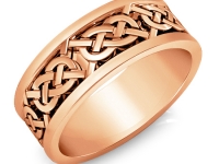 טבעת זהב מעוצבות לגבר 