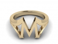 טבעת זהב מרשימה לגבר