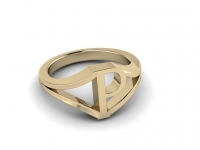 טבעת זהב מרשימה לגבר