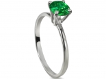 טבעת אבן חןרובי אמרלד או ספיר בגודל קארט סוליטר קלסית