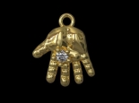 תליון יד תינוק-חמסה מזהב