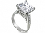 טבעת אירוסין סולייטר - יהלום מרכזי פרינסס