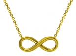 תליון זהב בעיצוב אין סוף Infinity