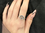 טבעת אקואמרין גדולה ומיוחדת Aquamarine - 2.61 קראט -אחרונה במלאי